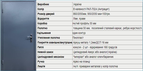 Уличная дверь "Металл-ДСП" Уличная дверь "Металл-ДСП"