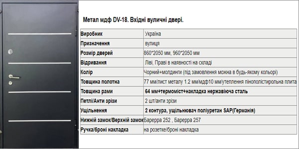 Входная уличная дверь Металл мдф DV-18 Входная уличная дверь Металл мдф DV-18