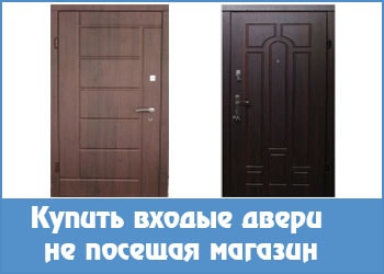 Купить входные двери не посещая магазин