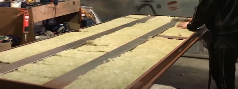 Утепление двери минеральной ватой