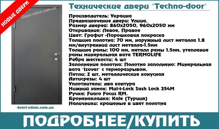 Новые технические двери Новые технические двери