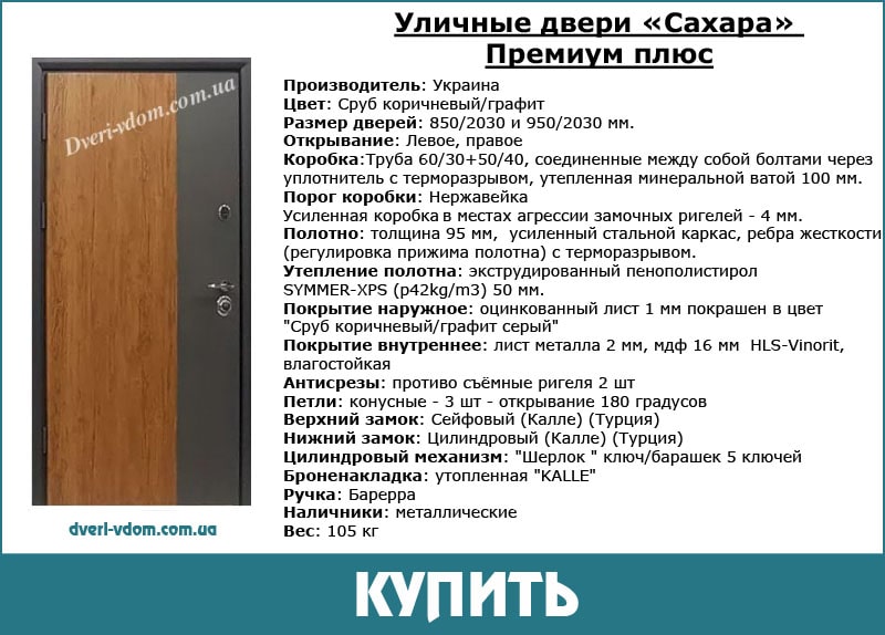 Уличные двери Сахара Уличные двери Сахара