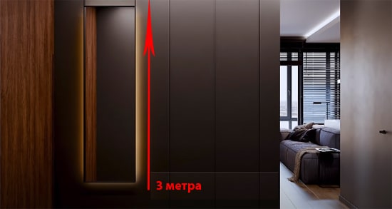Висота дверей прихованого монтажу Висота дверей прихованого монтажу