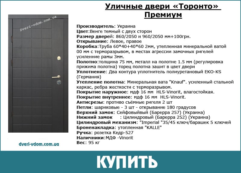 Уличные двери Торонто Уличные двери Торонто