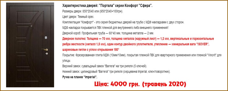 Вхідні двері Портала "Сфера"