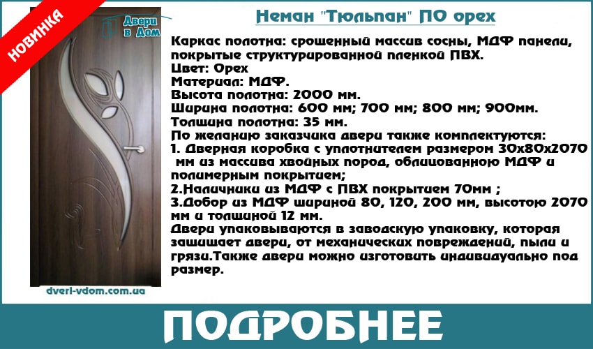 двери Тюльпан
